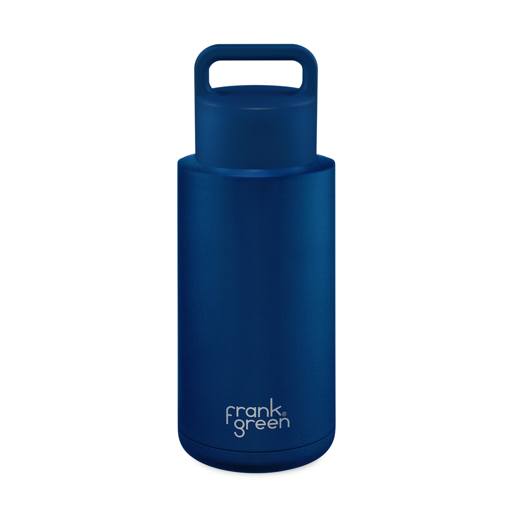 Ceramic Reusable Bottle (Grip Finish) with Grip Lid - 34oz / 1,000ml